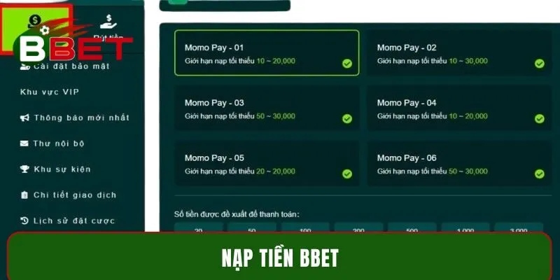 Nạp tiền BBET - Tiện lợi, nhanh chóng, không gián đoạn